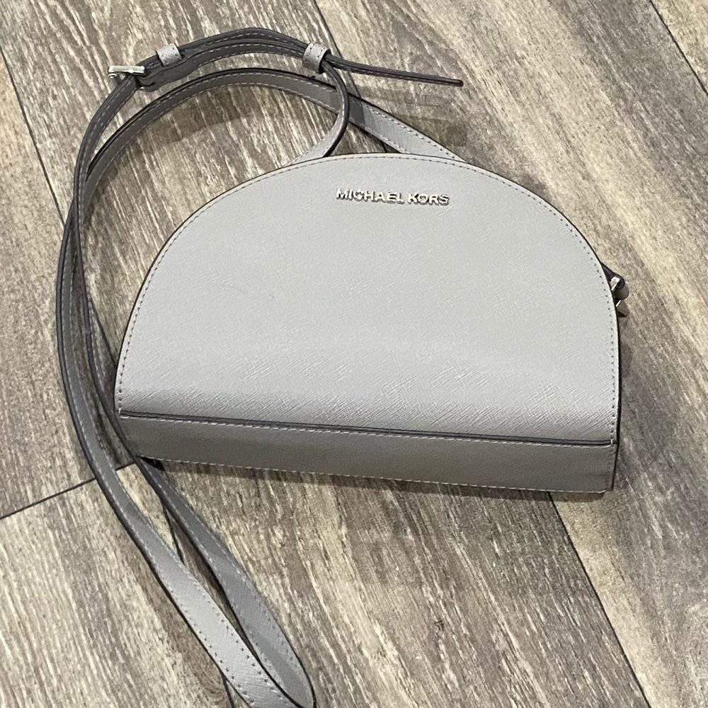 Light grey Michael Kors cross body bag